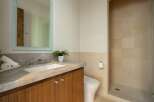 This stunning bathroom boasts a modern design with high-end finishes.