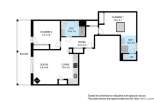 Discover this charming apartment featuring two bedrooms, a well-appointed kitchen, and a cozy living area.