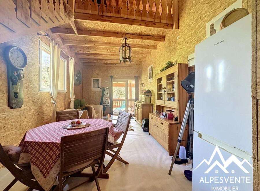 Discover the charm of this cozy cabin, perfect for a mountain retreat.