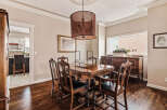 Step into this elegant dining room, perfect for hosting memorable gatherings.