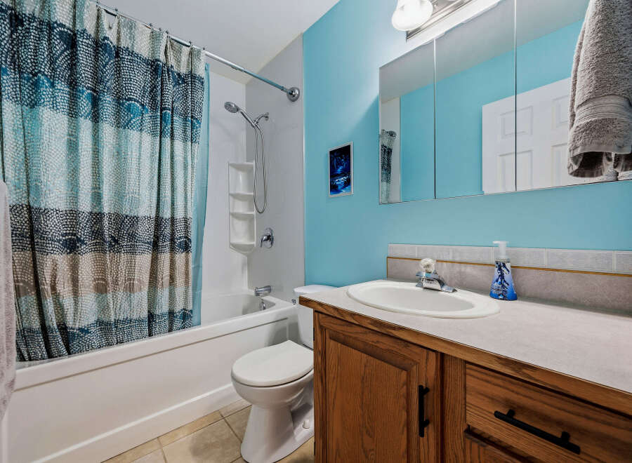 This bathroom features a clean and inviting design, perfect for relaxation.