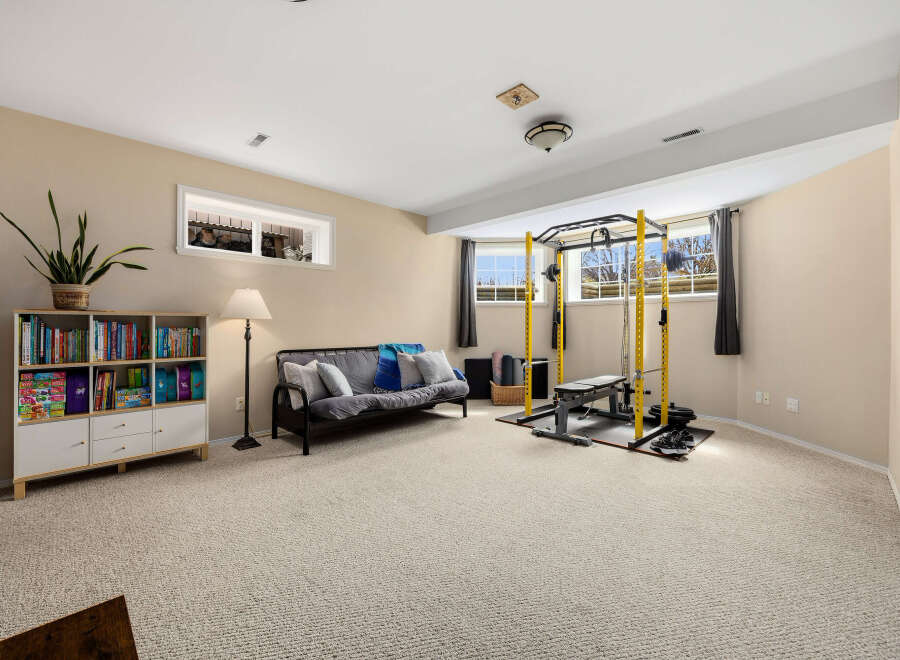This versatile space offers a perfect blend of relaxation and fitness.