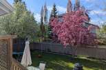 Enjoy the tranquility of this beautiful backyard oasis! Featuring lush green grass, mature trees, and a charming patio area, this property offers a perfect blend of comfort and natural beauty.