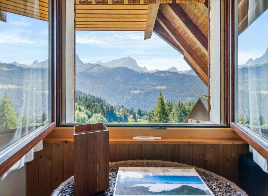 Experience breathtaking mountain views from this stunning property.