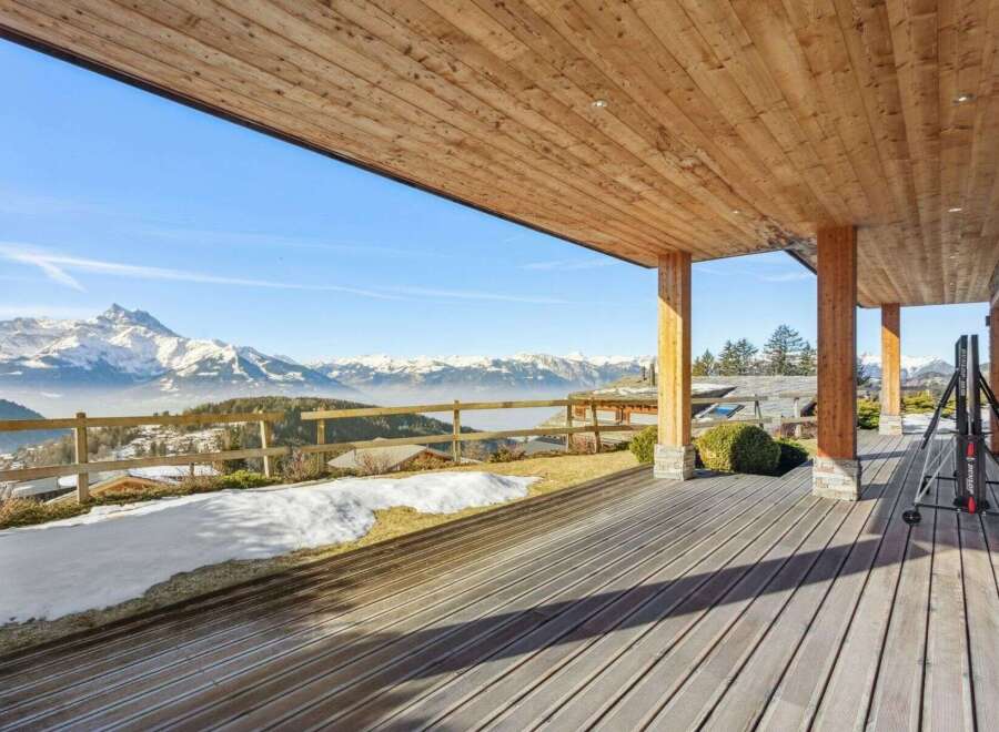 Experience breathtaking mountain views from this stunning property.