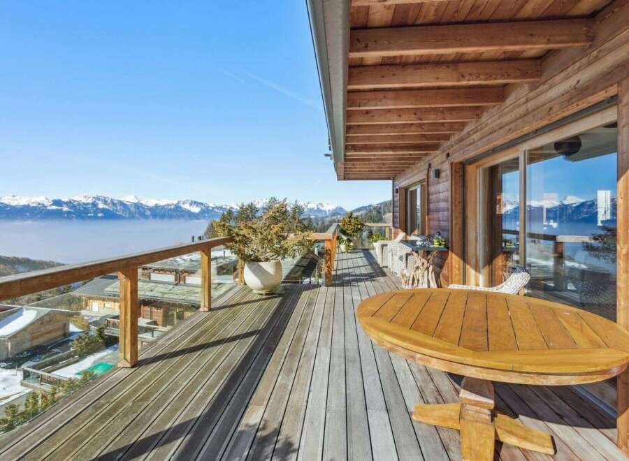 Experience breathtaking mountain views from this stunning property.