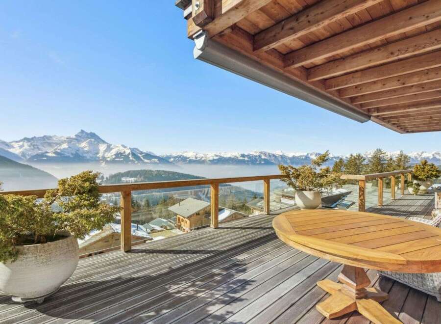 Experience breathtaking mountain views from this stunning property.