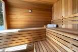 Step into relaxation with this stunning sauna, designed for ultimate comfort and rejuvenation.