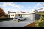 This stunning modern property boasts a sleek design and ample space.