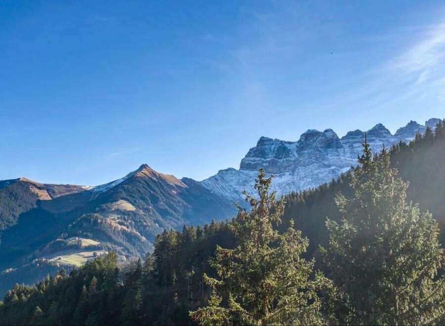 Experience breathtaking mountain views from this stunning property.