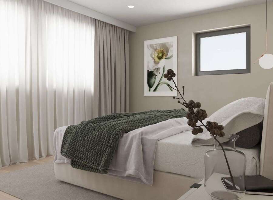 Step into a serene bedroom retreat, designed for ultimate relaxation.