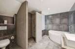 Step into luxury with this modern bathroom design.