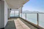Enjoy breathtaking mountain views from this stunning balcony.