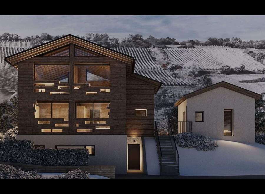 Discover the charm of this stunning modern chalet, nestled in a serene landscape.