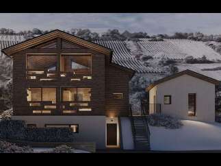 Discover the charm of this stunning modern chalet, nestled in a serene landscape.