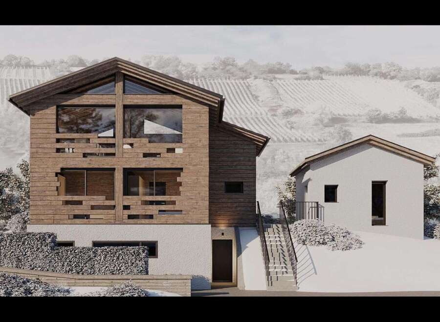 Discover a stunning modern home with a unique wooden facade, offering a blend of contemporary design and natural elements.