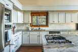 This stunning kitchen boasts modern design and functionality.