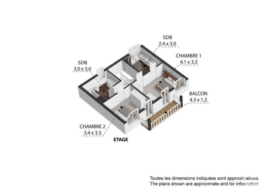 Discover this stunning property featuring two bedrooms, two bathrooms, a balcony, and a well-designed layout.