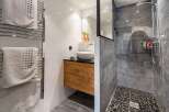 Step into luxury with this modern bathroom design.
