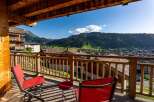 Enjoy breathtaking mountain views from this charming balcony, perfect for morning coffee or evening relaxation.