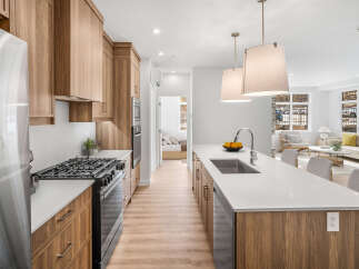 This stunning kitchen boasts modern design and high-end finishes.