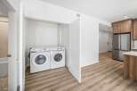 Discover the convenience of in-unit laundry with this stunning property! This home features a modern washer and dryer set, making laundry day a breeze.