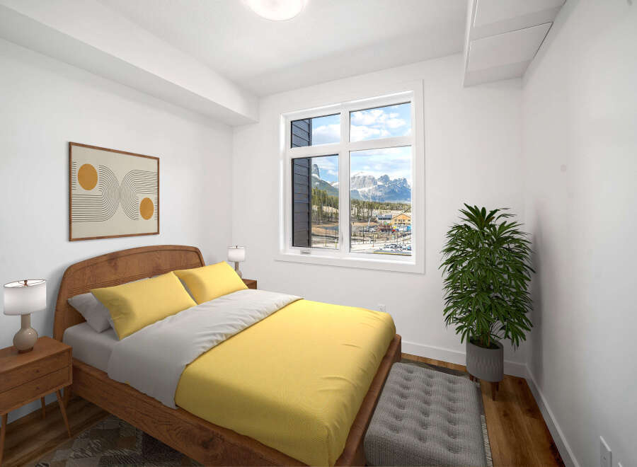 Experience the epitome of comfort and style in this beautifully designed bedroom.