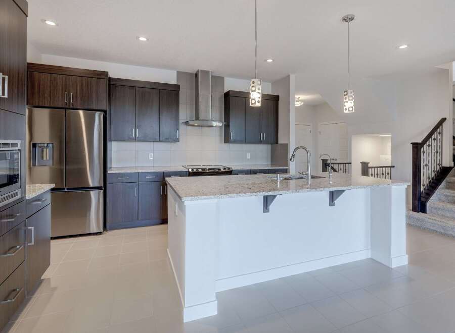 This stunning kitchen boasts modern design and high-end finishes.