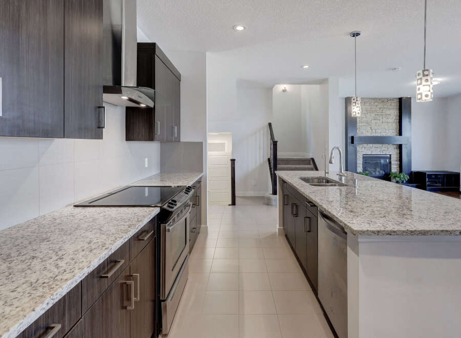 This stunning kitchen boasts modern design and high-end finishes.