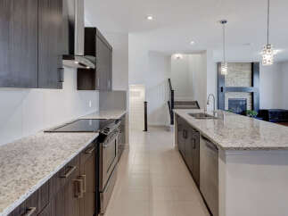 This stunning kitchen boasts modern design and high-end finishes.