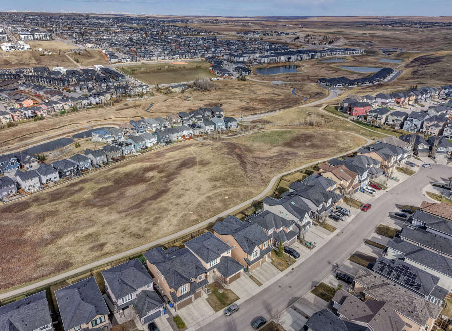 Discover a stunning residential neighborhood showcasing modern homes with diverse architectural styles.