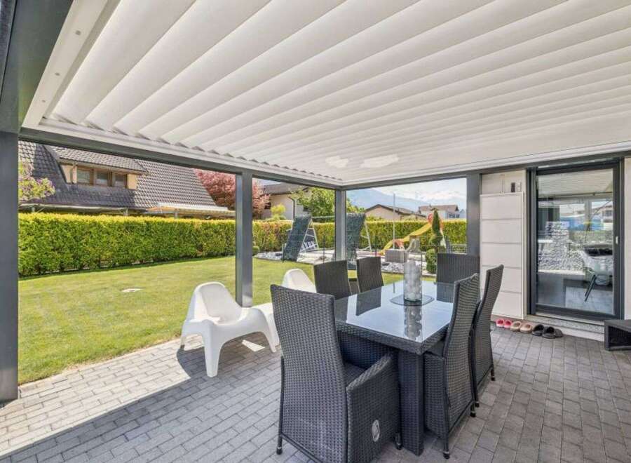 Enjoy outdoor living at its finest with this stunning patio.