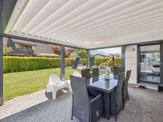 Enjoy outdoor living at its finest with this stunning patio.