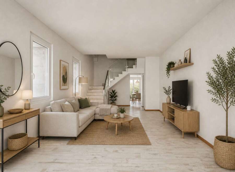Step into modern elegance with this stunning living space.