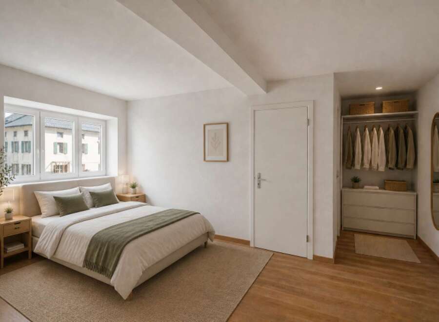 Discover the epitome of comfort and style in this beautifully designed bedroom.