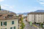 Discover stunning views from this property, offering a picturesque cityscape with majestic mountains in the background.