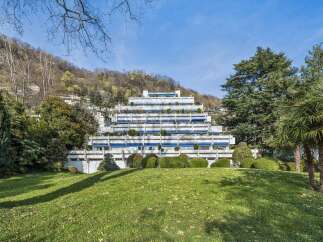 Discover a unique architectural gem nestled in a serene landscape.