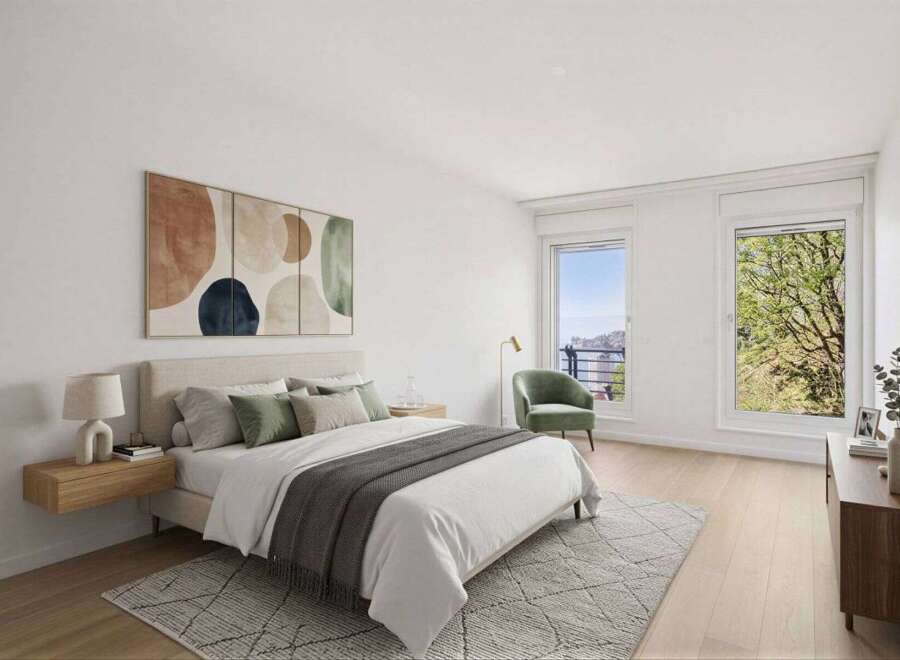 Experience modern luxury in this stunning bedroom.