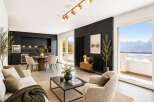Experience luxury living in this stunning apartment with breathtaking mountain and lake views.