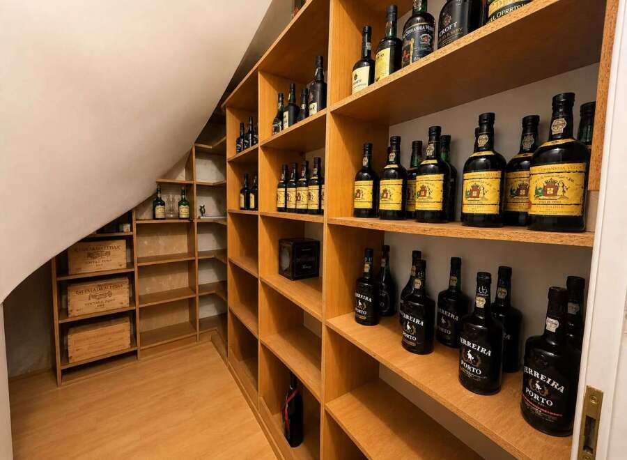 Discover the epitome of luxury and organization with this meticulously designed wine cellar.