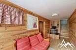 Discover the charm of this cozy chalet, featuring warm wooden interiors and a welcoming atmosphere.