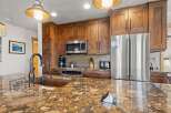 Step into a beautifully designed kitchen, perfect for culinary enthusiasts and entertaining guests.
