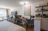 This cozy studio apartment offers a perfect blend of comfort and style.