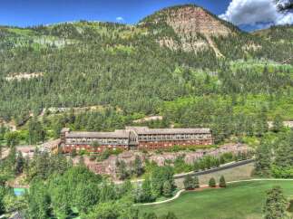 Nestled amidst the breathtaking mountain landscape, this property offers a serene escape.