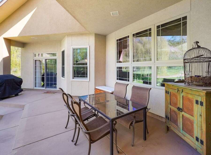 Enjoy outdoor living at its finest with this stunning patio space.