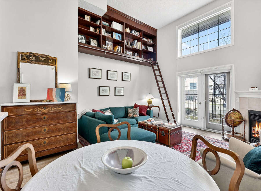 Step into luxury with this stunning property featuring a unique built-in library, perfect for book lovers and adding a touch of sophistication.