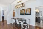 Step into this inviting dining area, perfect for hosting gatherings or enjoying intimate meals.