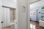 Step into this inviting home and discover a well-maintained bathroom featuring a clean, bright aesthetic.