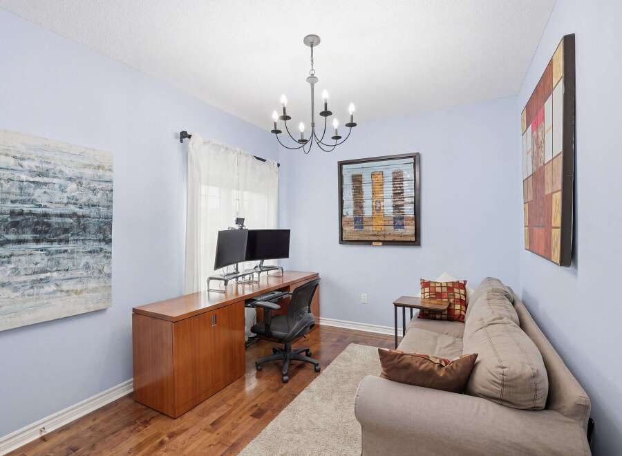 This stunning property boasts a beautifully designed home office, perfect for productivity and comfort.