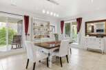 Step into this elegant dining room, perfect for hosting gatherings.